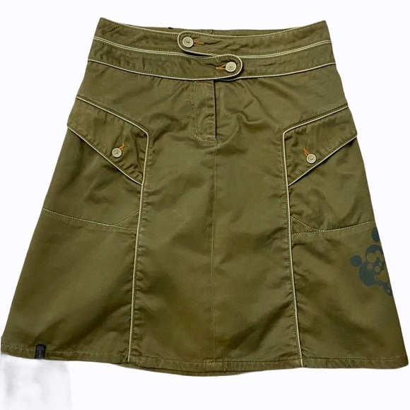 Skunkfunk Avocado Colored Surfer Skirt - Sz 6